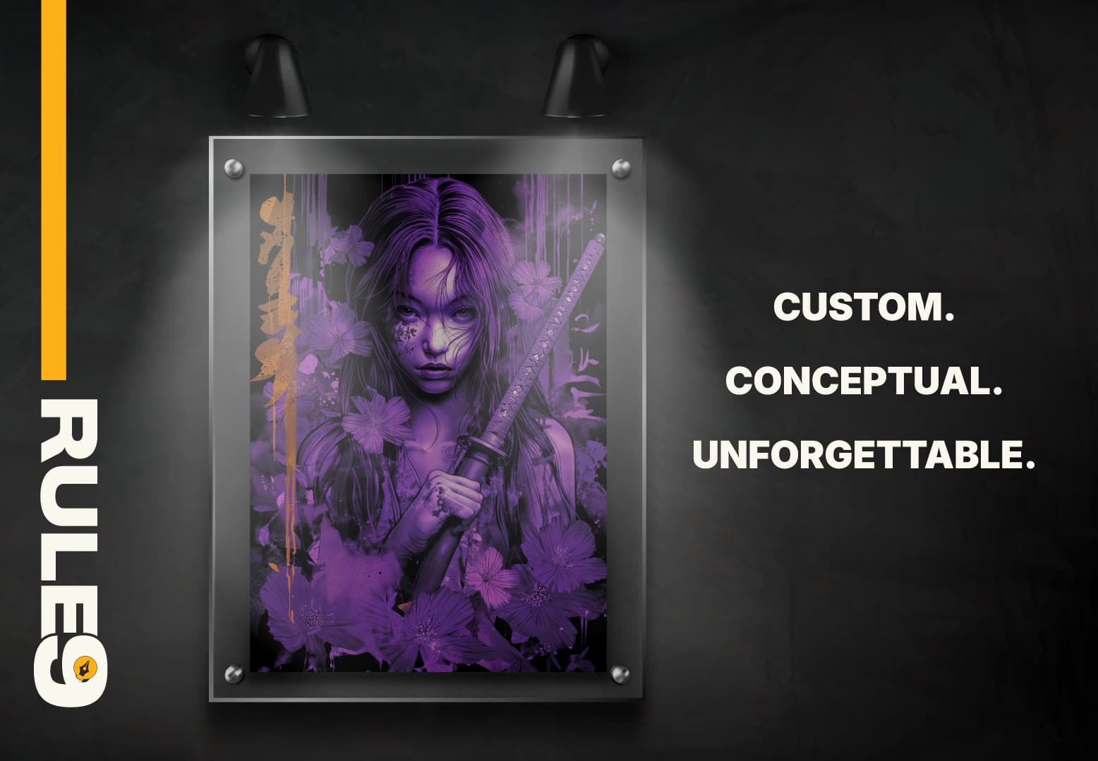 Custom promotional poster artwork created by Rule9.